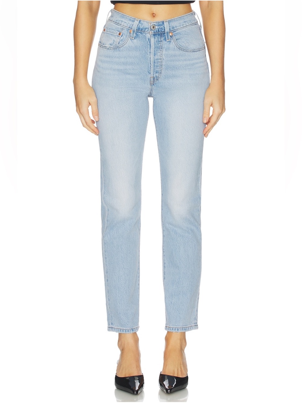 Levi's Classic 501 Straight-Leg Jeans 26 - Revolve - Light Blue Wash